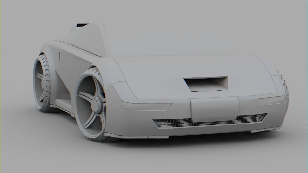Sport car  Free 3D model_12