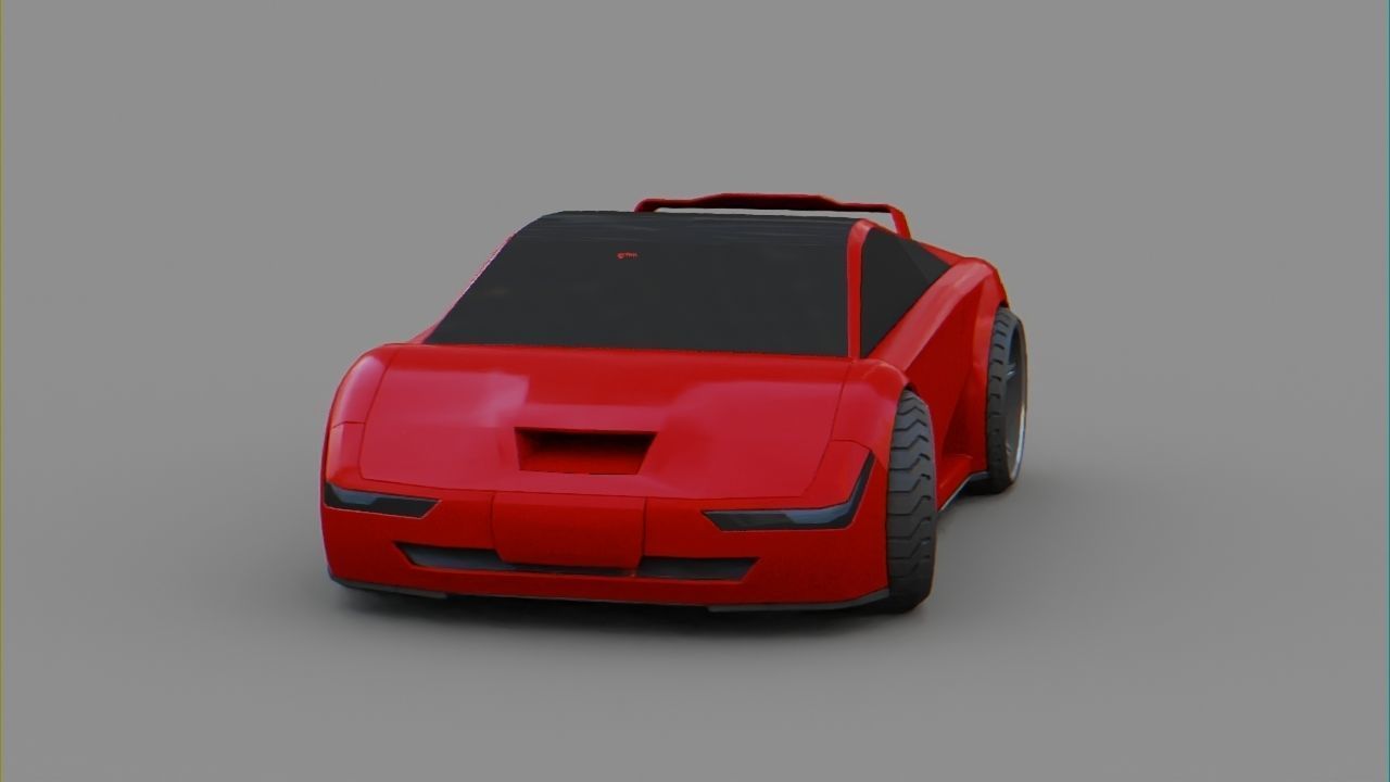 Sport car  Free 3D model_6