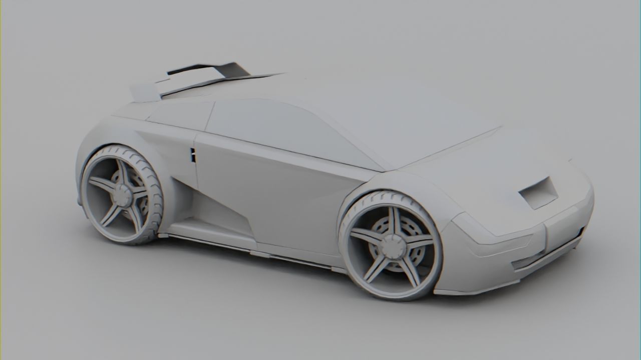 Sport car  Free 3D model_10