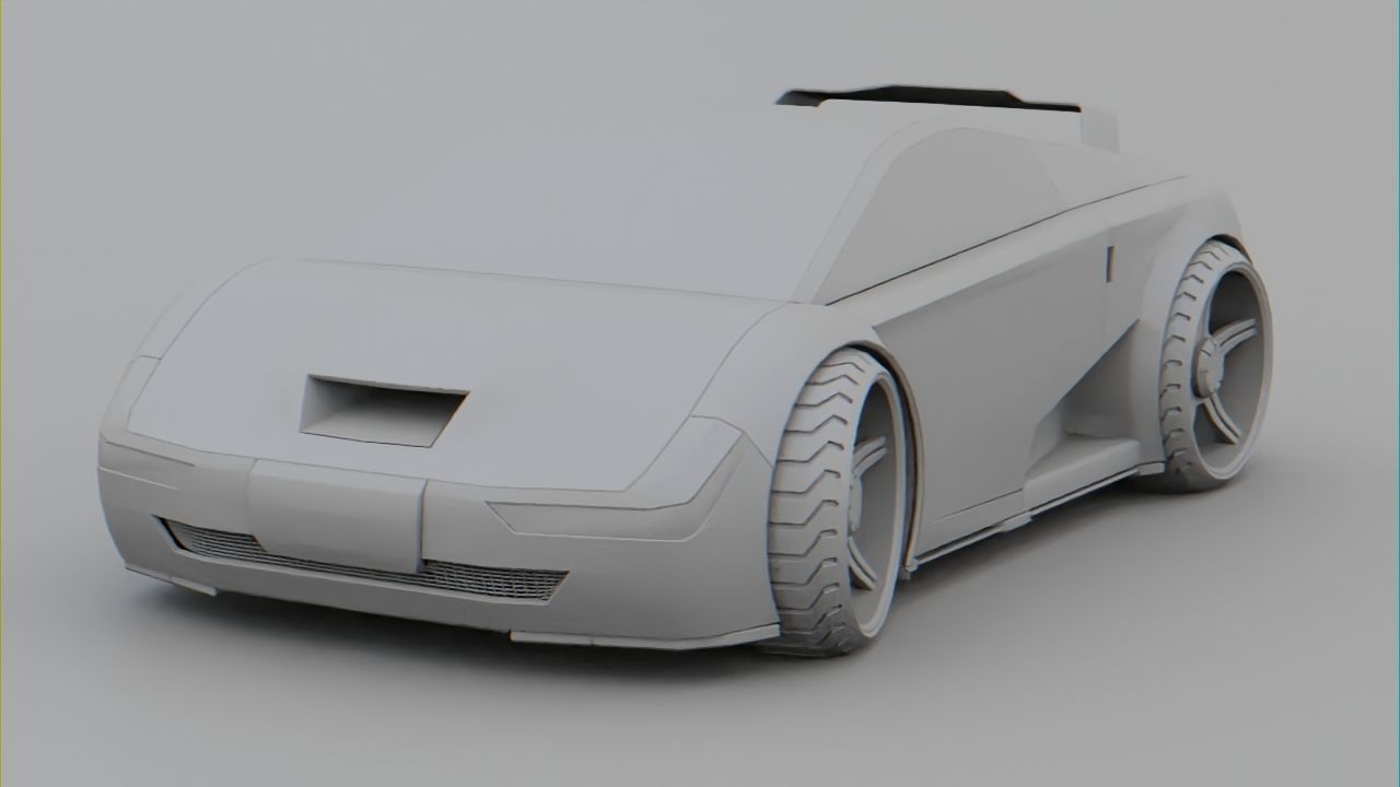 Sport car  Free 3D model_13