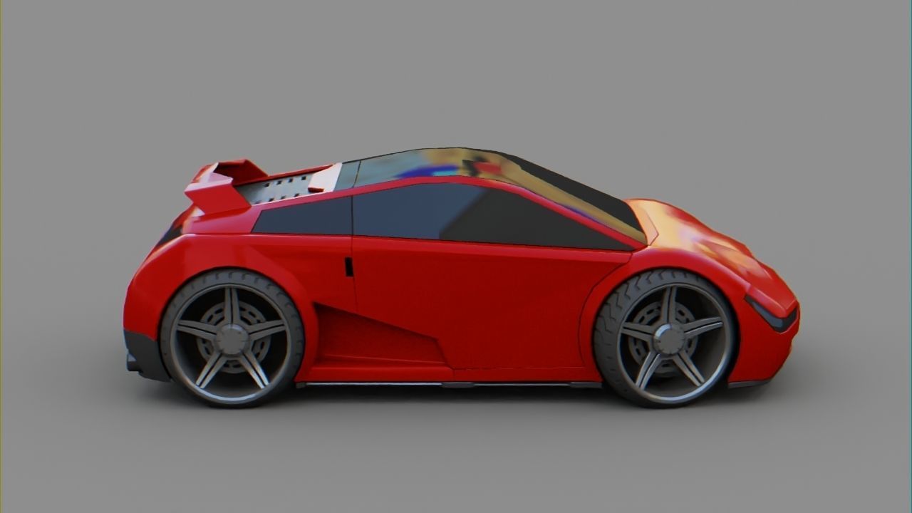 Sport car  Free 3D model_3
