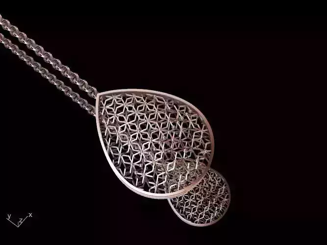 thread and needle pear drop earrings stl verified 