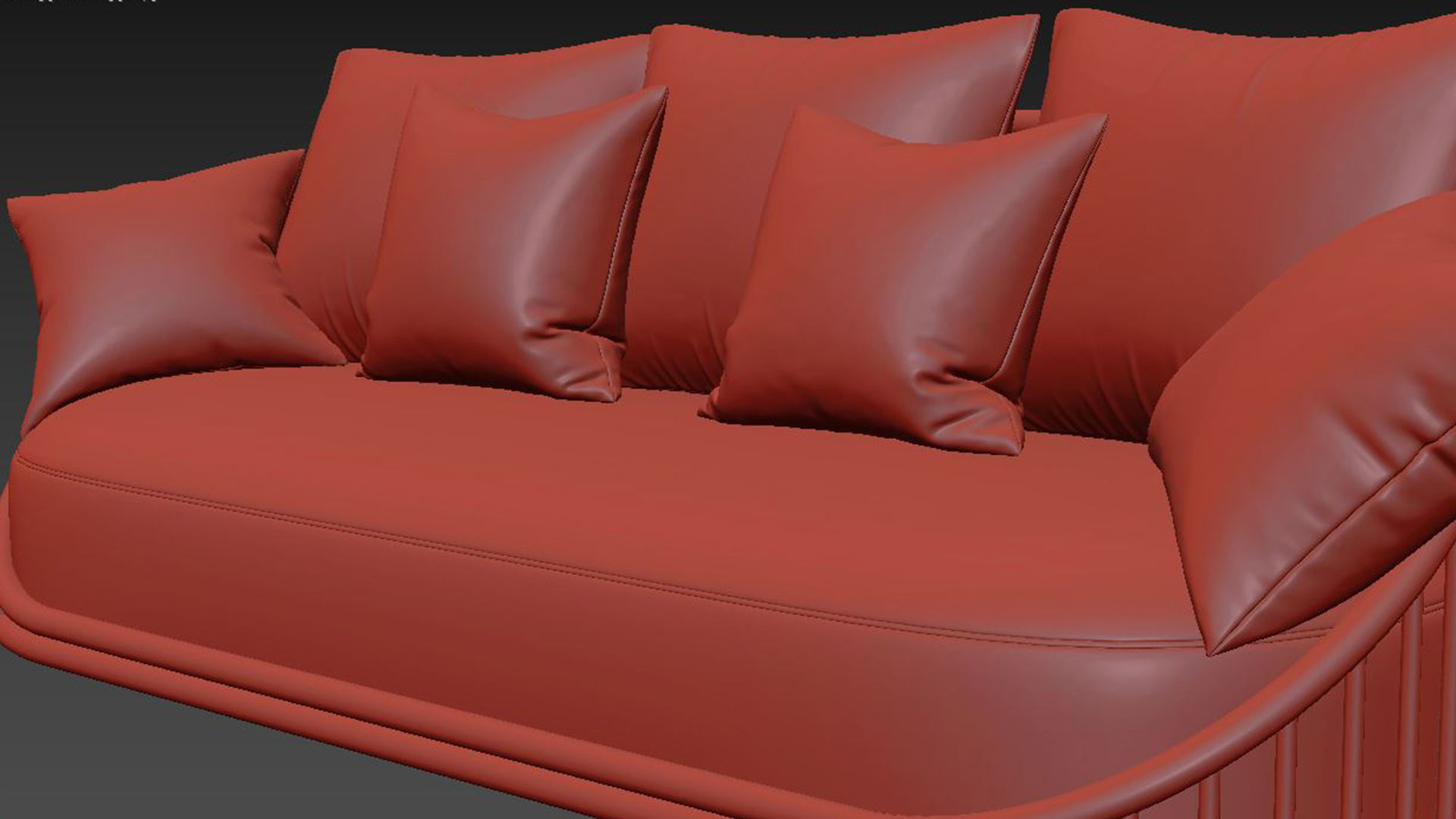 Cask 3 Seater Sofa by Expormim 3D model_5