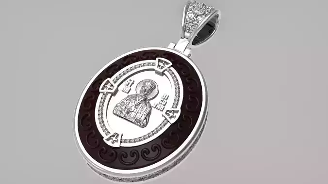 3d model Pendant of Nicholas the Wonderworker for 3D printing