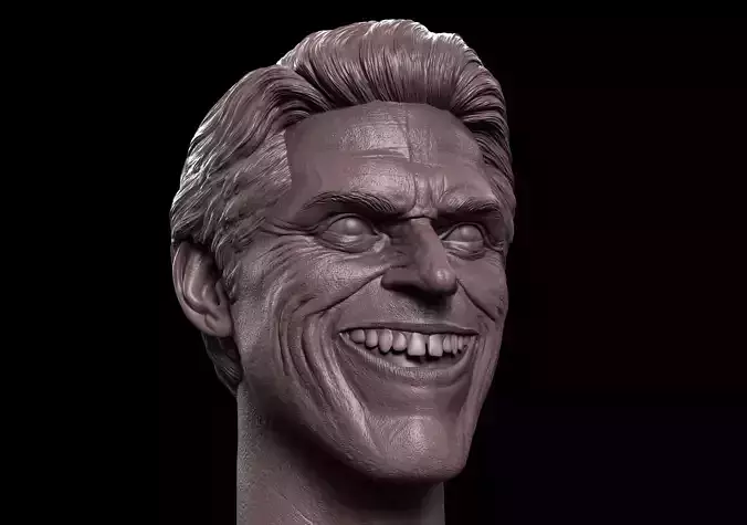 Willem Dafoe Head  3D print model