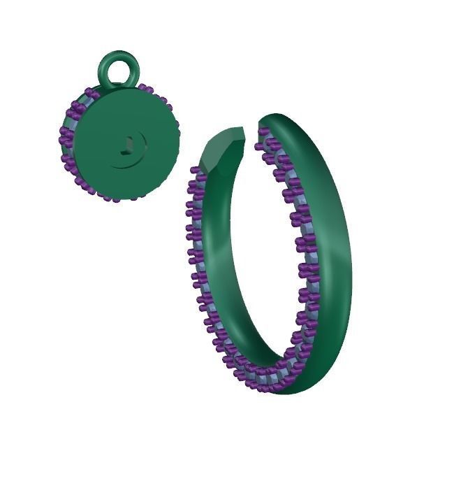 Screw Pendant  3D print model_11