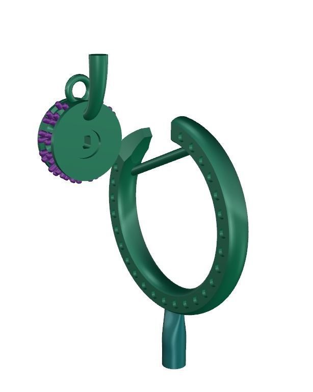 Screw Pendant  3D print model_12