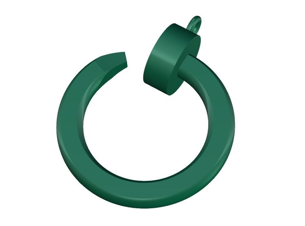 Screw Pendant  3D print model_13