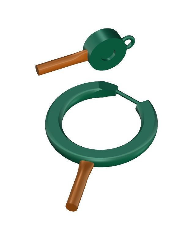 Screw Pendant  3D print model_5