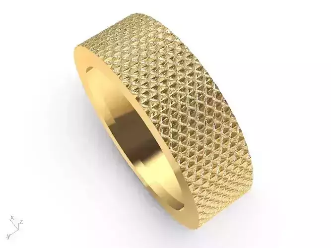 shell textured ring stl verified 