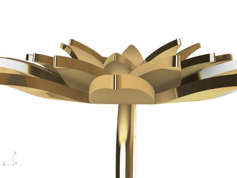 lotus ring stl verified  3D print model_7