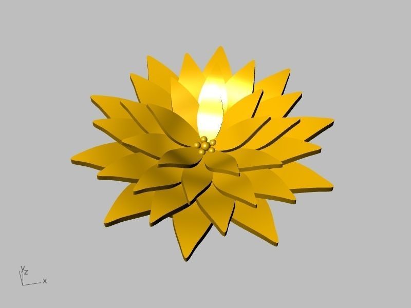 lotus ring stl verified  3D print model_23