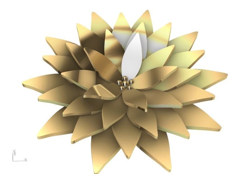 lotus ring stl verified  3D print model_5