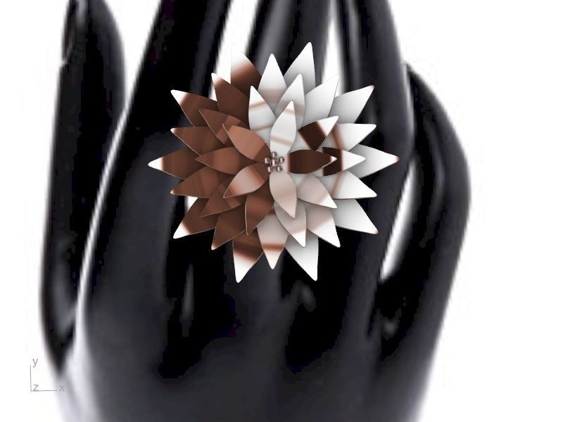 lotus ring stl verified  3D print model_1