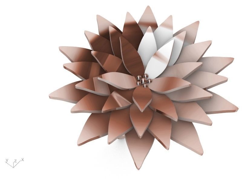 lotus ring stl verified  3D print model_8