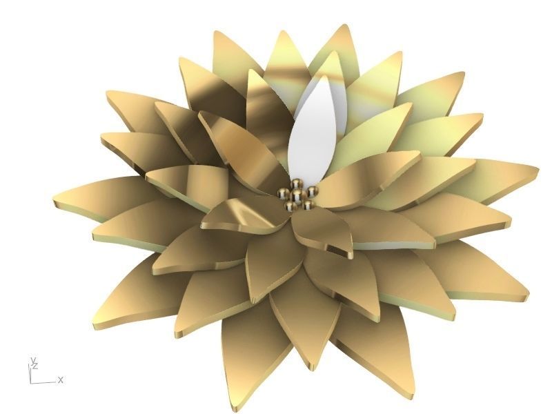 lotus ring stl verified  3D print model_2