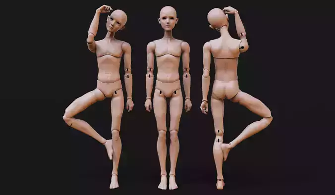 3D bjd doll  jointed doll  bjd doll  ooak Printing