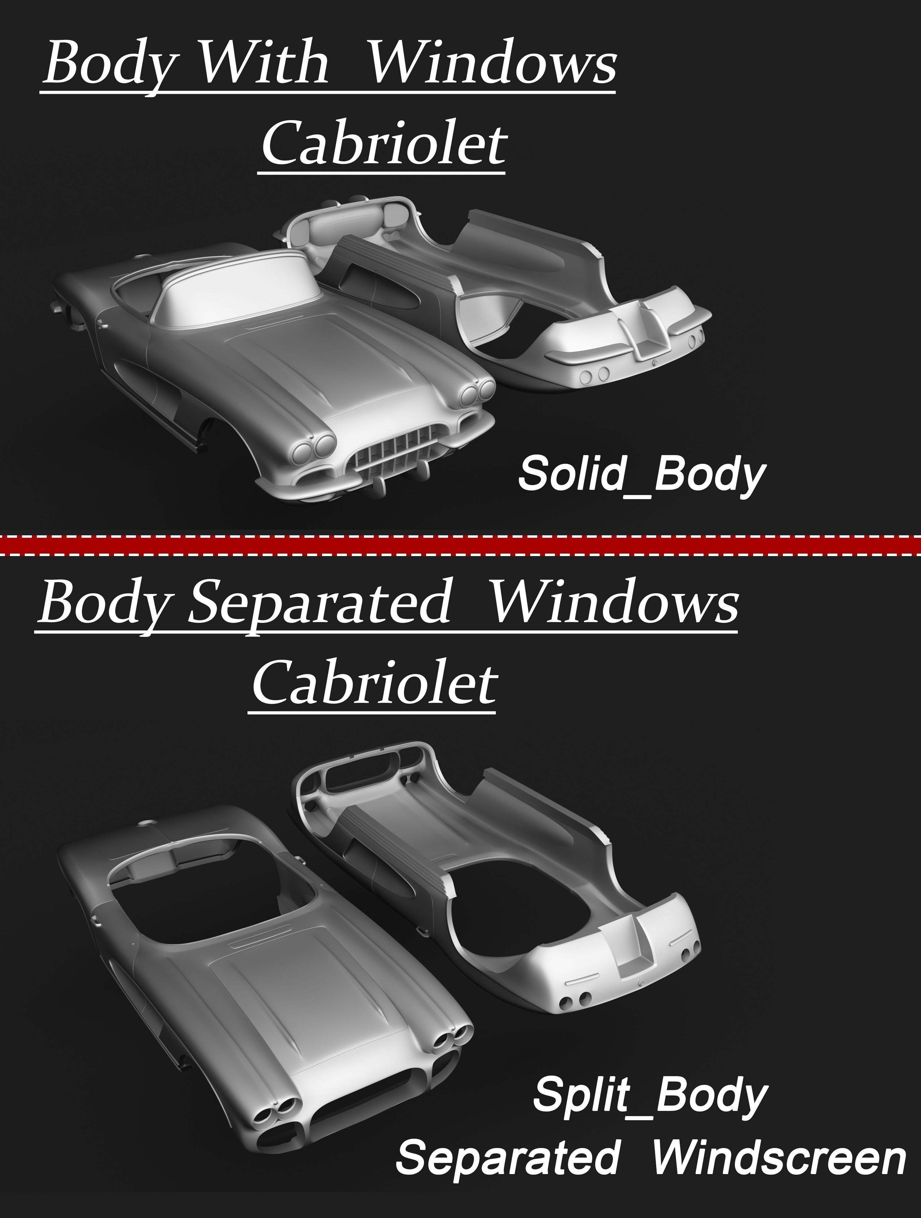 Chevrolet Corvette C1 Ready to Print STL Files 3D print model_14