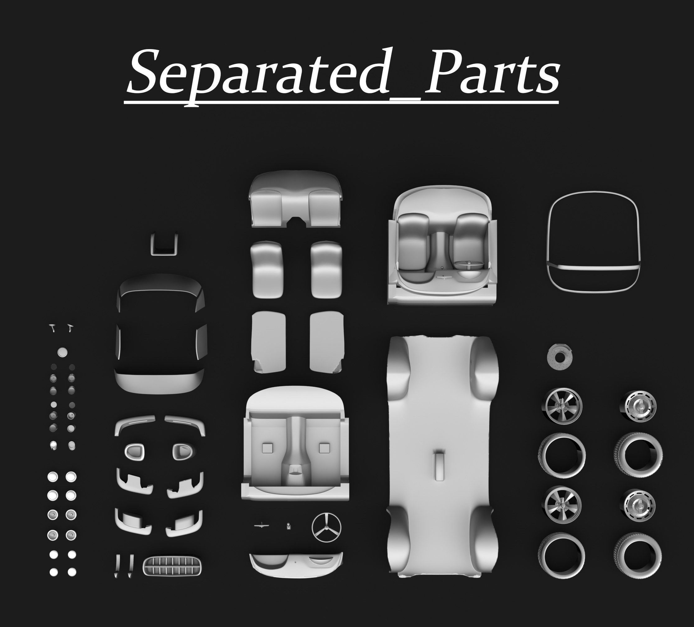 Chevrolet Corvette C1 Ready to Print STL Files 3D print model_17