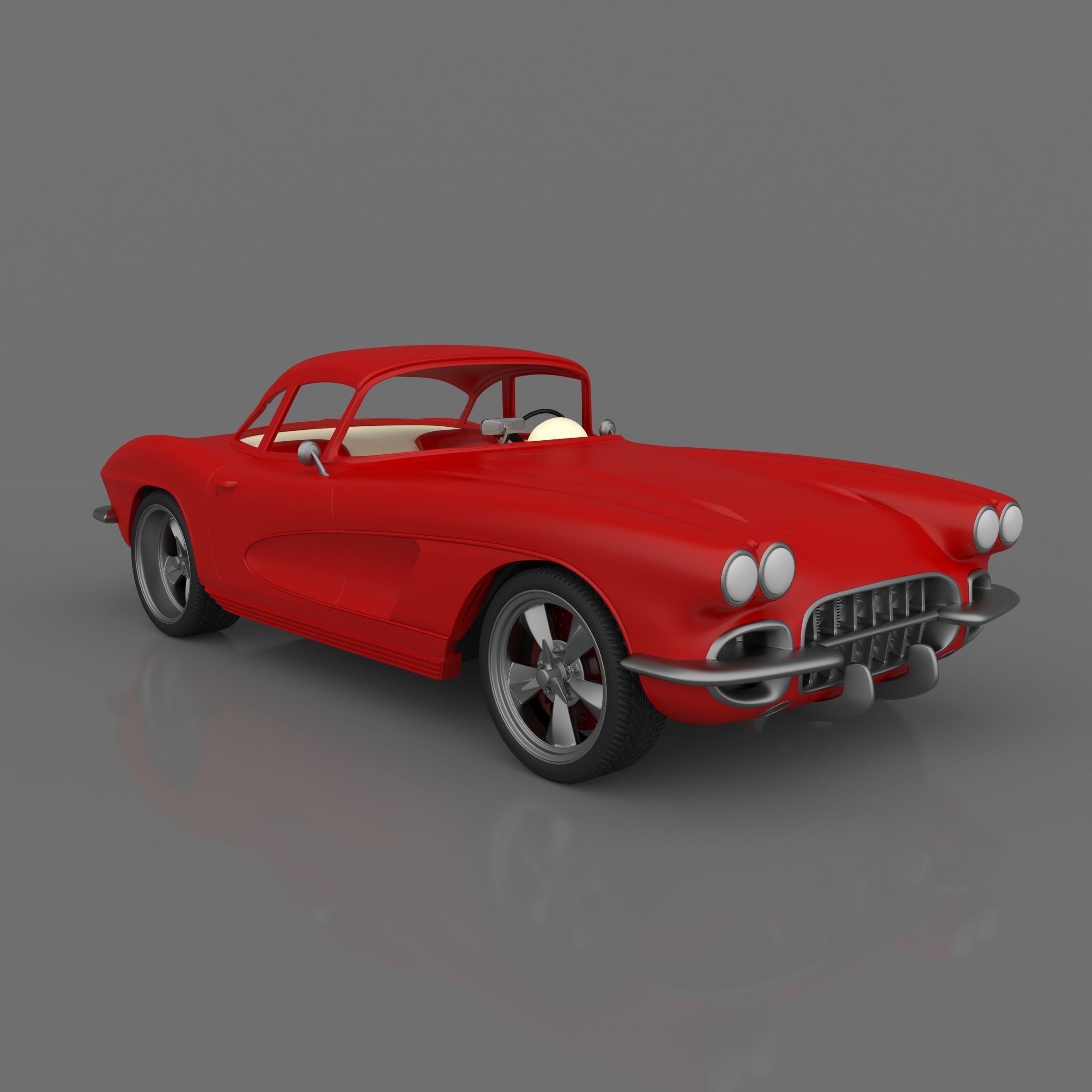 Chevrolet Corvette C1 Ready to Print STL Files 3D print model_8