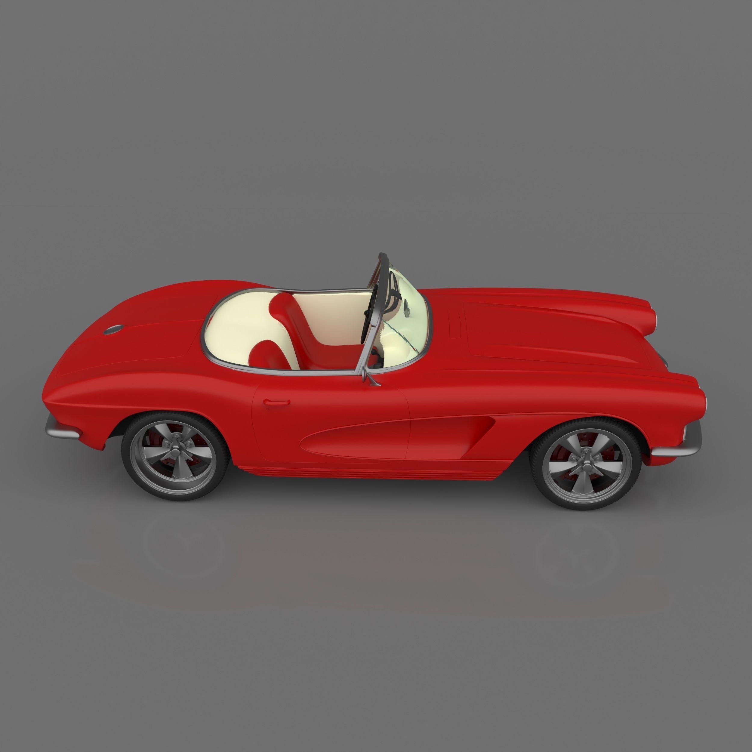 Chevrolet Corvette C1 Ready to Print STL Files 3D print model_4