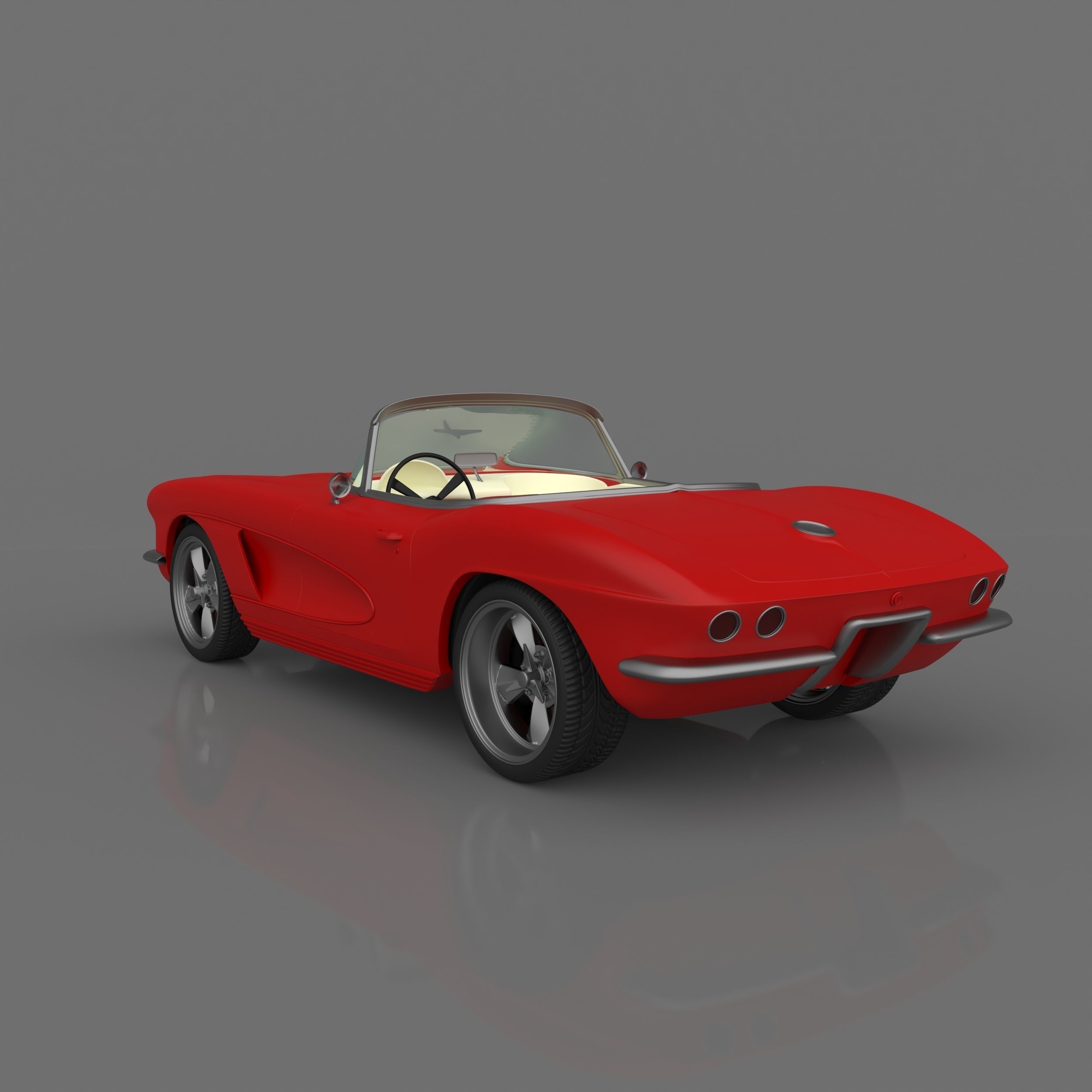 Chevrolet Corvette C1 Ready to Print STL Files 3D print model_5