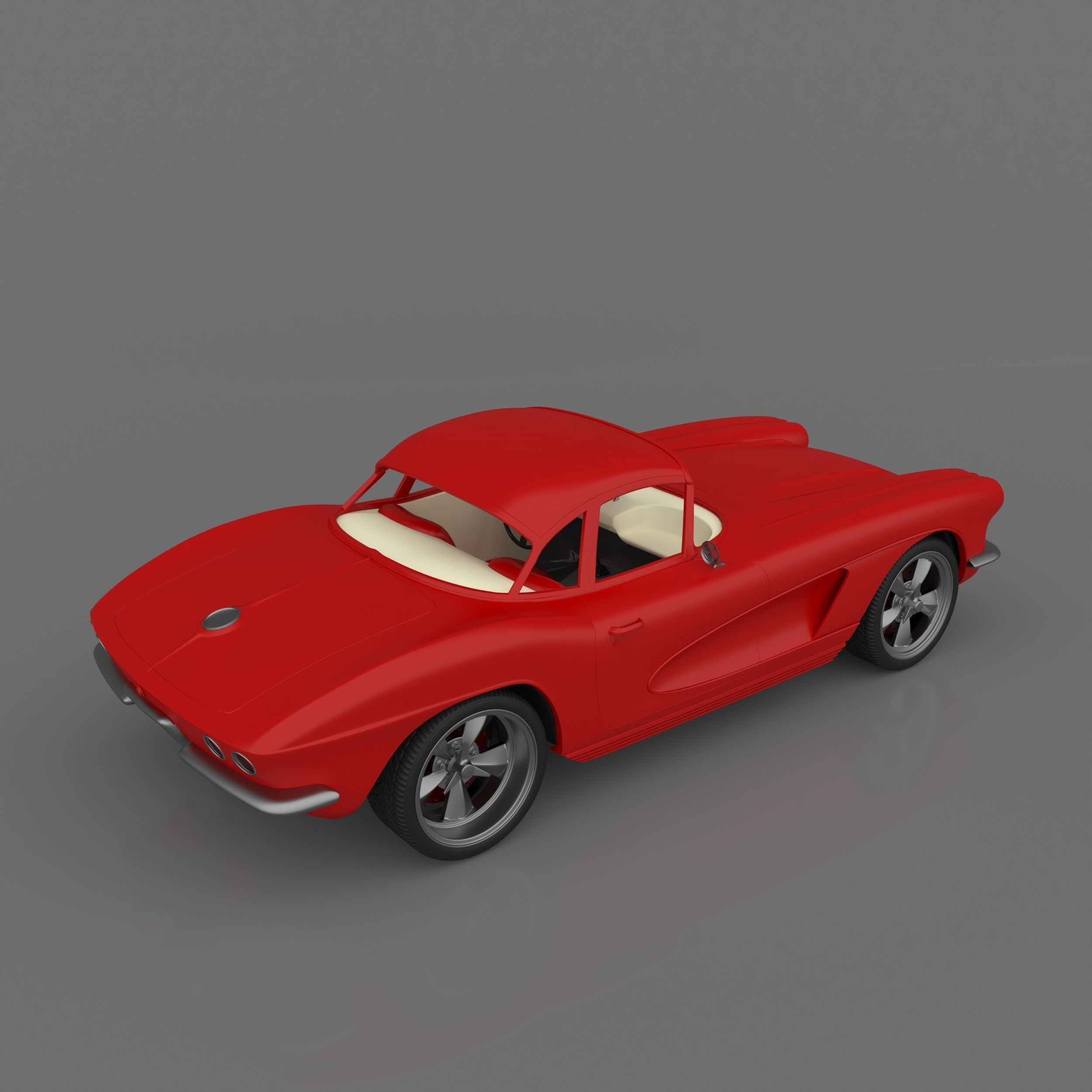 Chevrolet Corvette C1 Ready to Print STL Files 3D print model_7