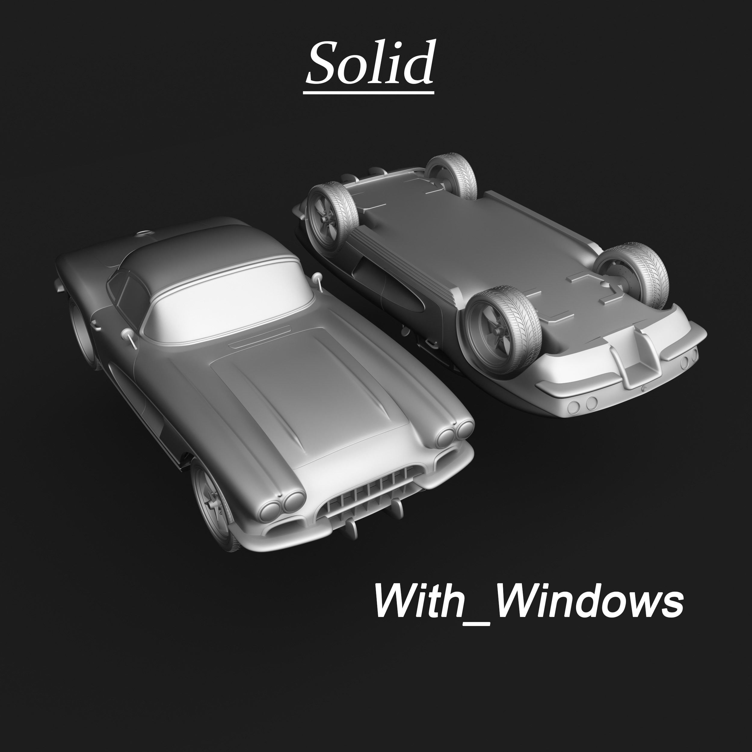 Chevrolet Corvette C1 Ready to Print STL Files 3D print model_19