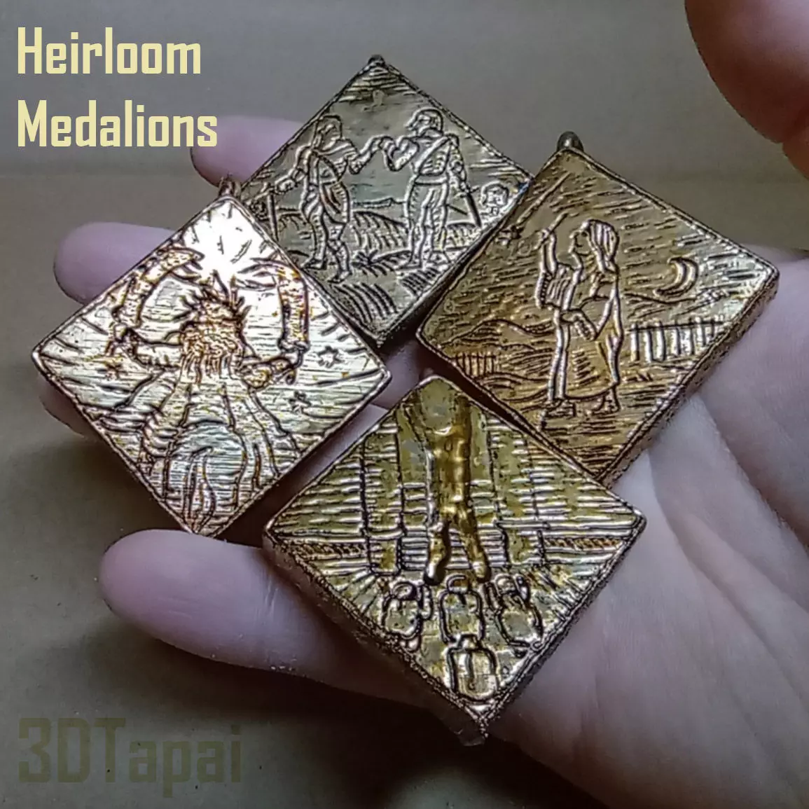 HEIRLOOM MEDALIONS FROM ELDEN RING 3D print model_0
