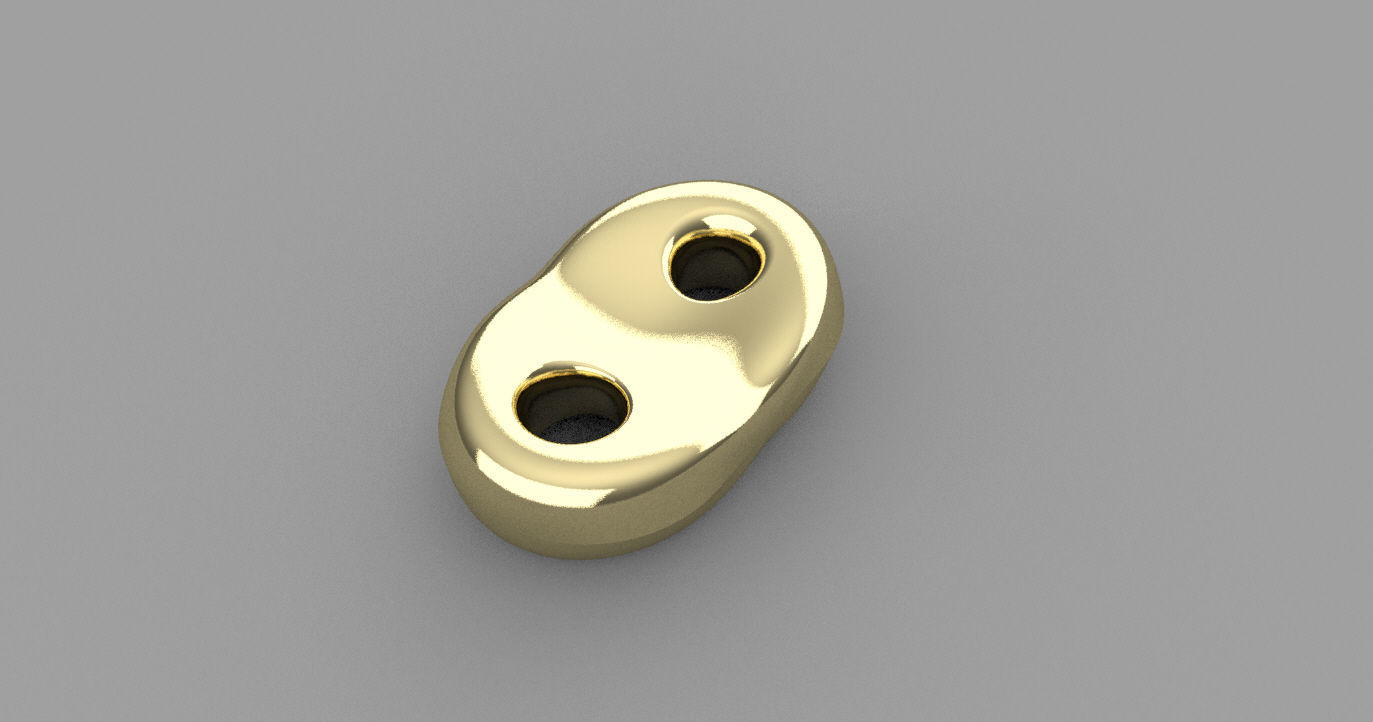 Gucci chain link 3D print model_3