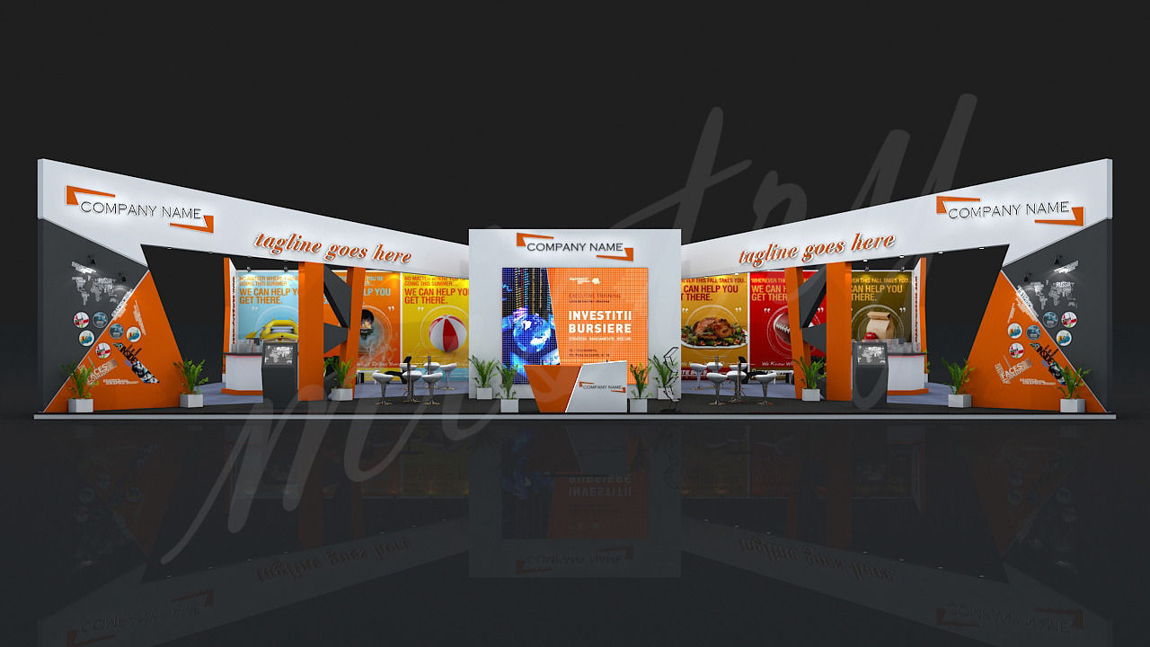 Exhibition Booth 3D Model 3D model_5