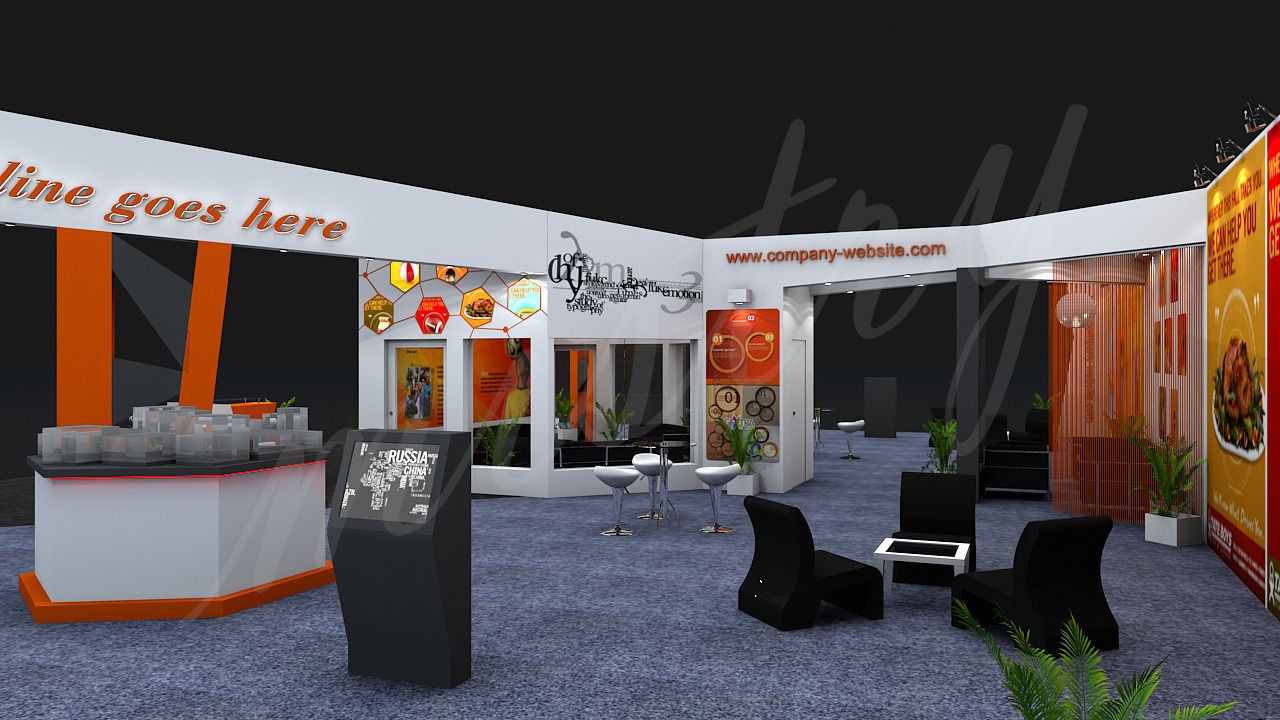 Exhibition Booth 3D Model 3D model_14