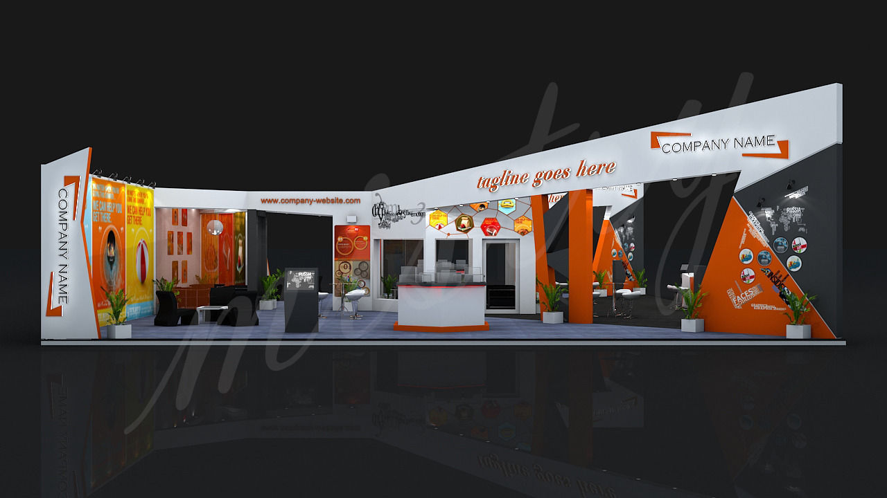 Exhibition Booth 3D Model 3D model_2