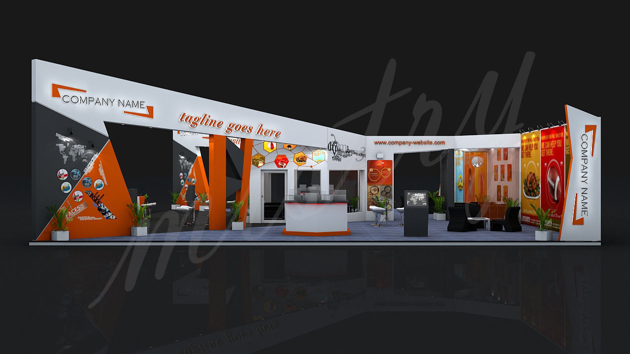 Exhibition Booth 3D Model 3D model_3