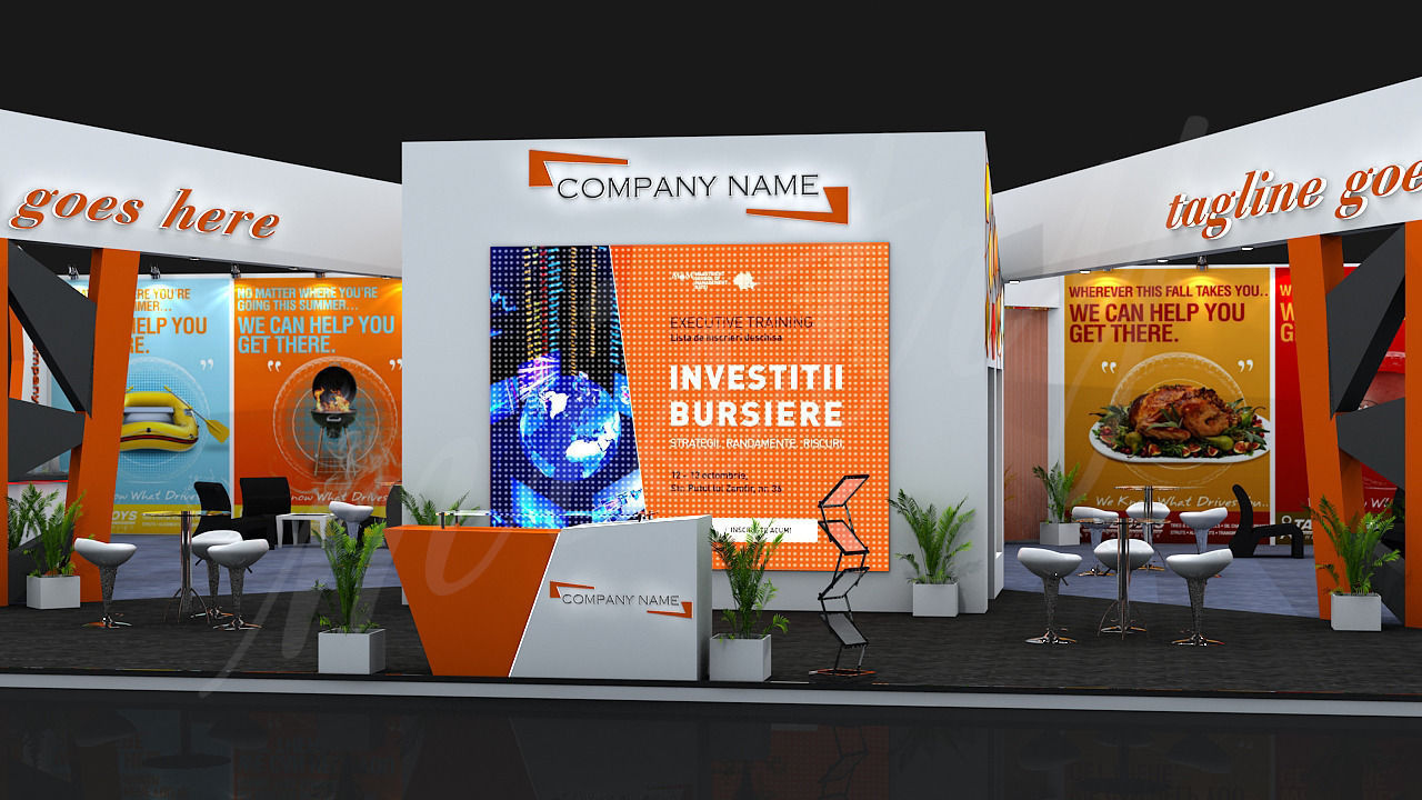 Exhibition Booth 3D Model 3D model_10