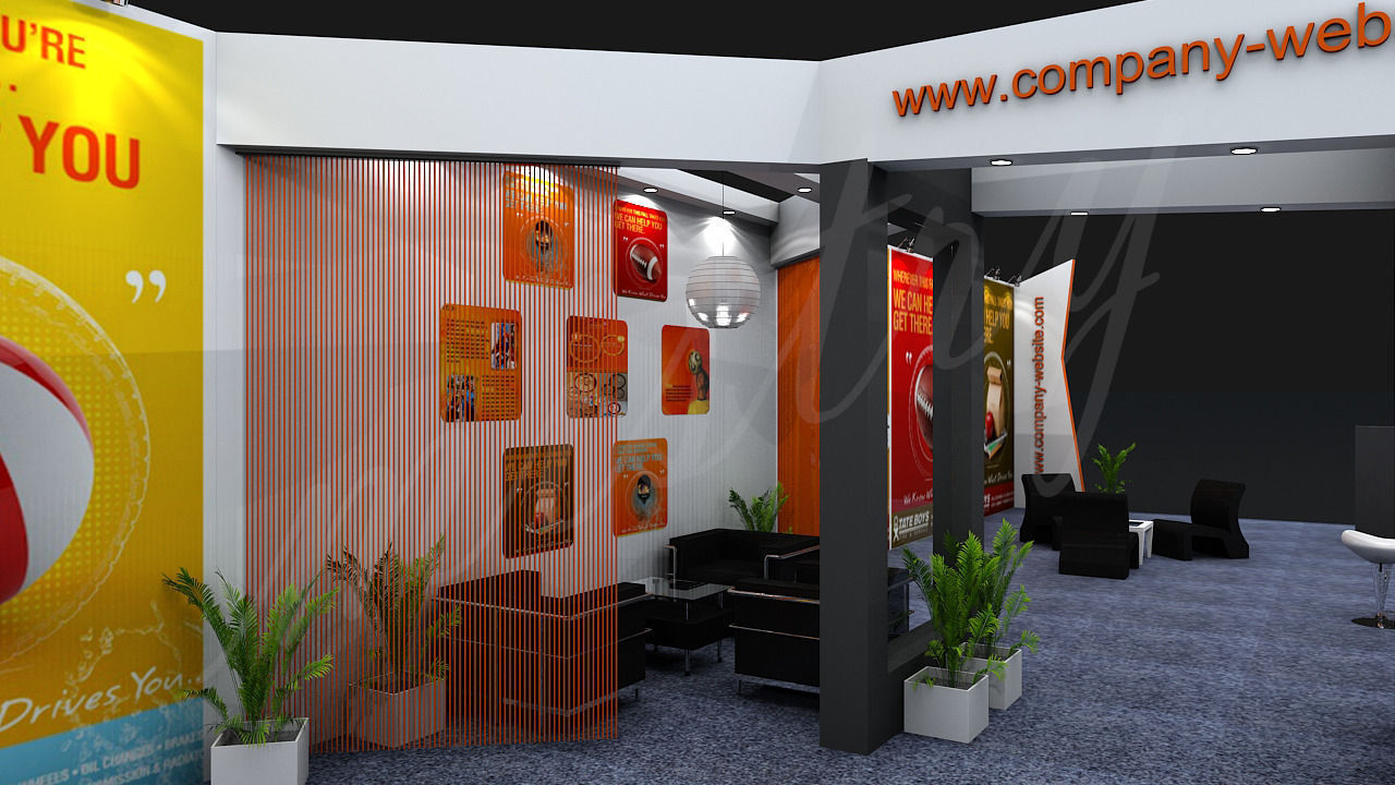 Exhibition Booth 3D Model 3D model_13