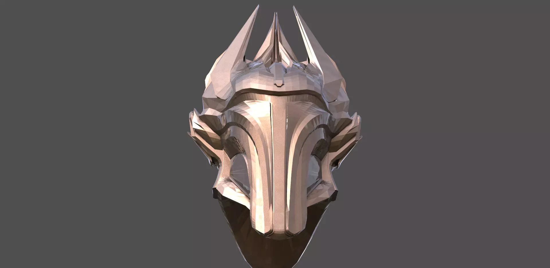 Sci Fi Fantasy Mandalorian style helmet 3  3D model_0