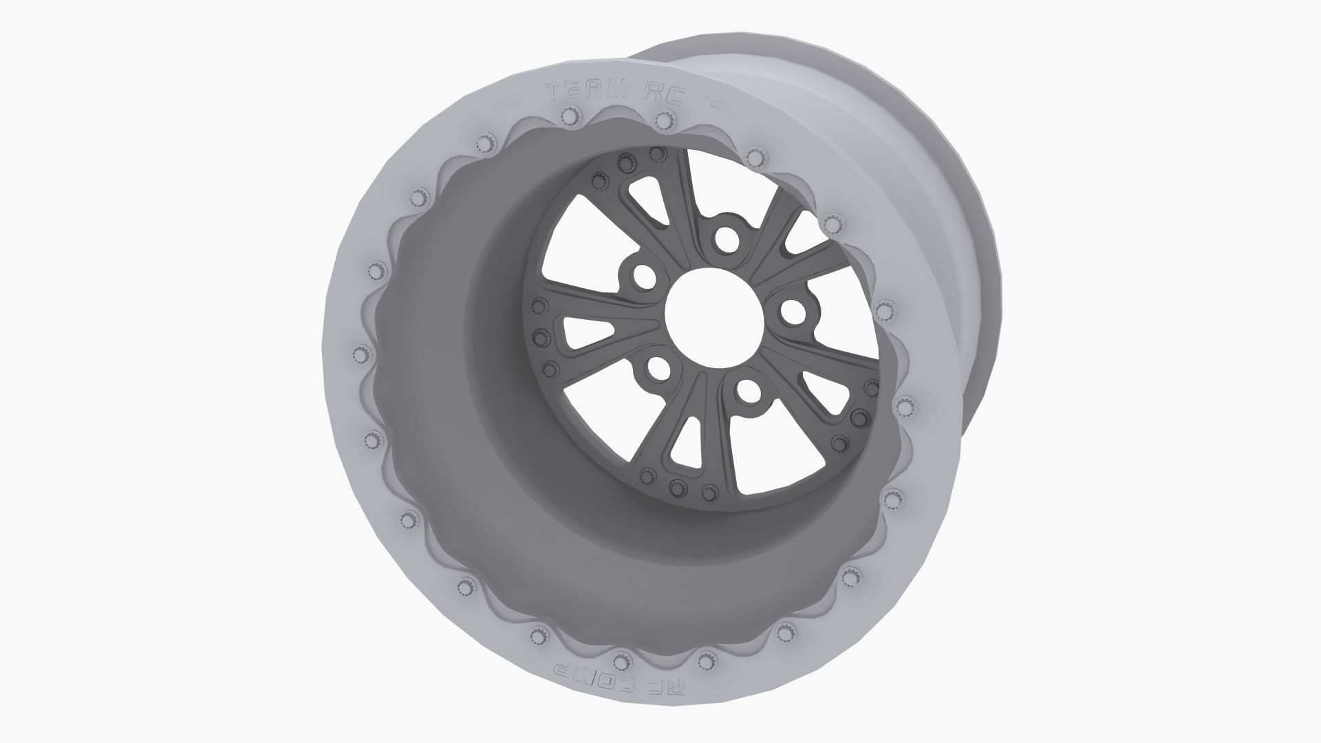 RC Components Torx Drag Rear Wheel Low-poly 3D model_10