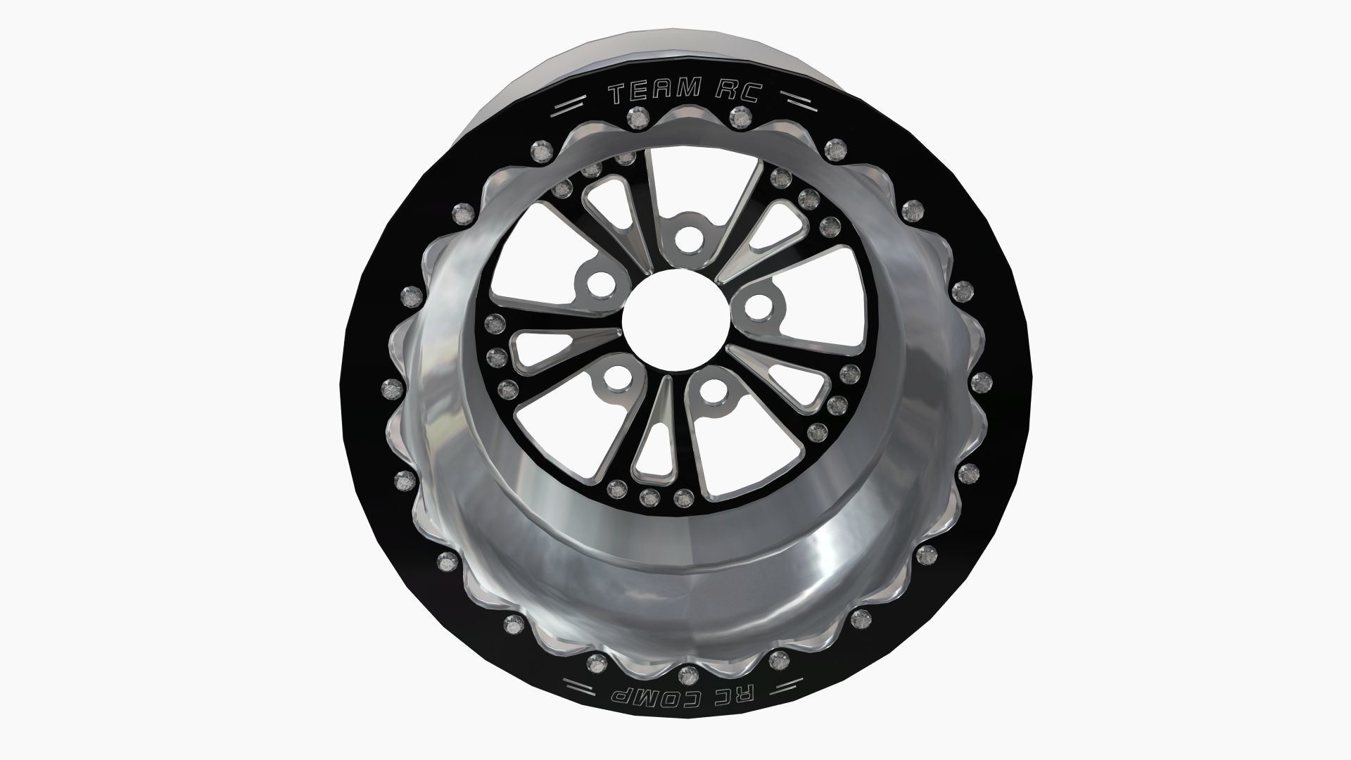 RC Components Torx Drag Rear Wheel Low-poly 3D model_2
