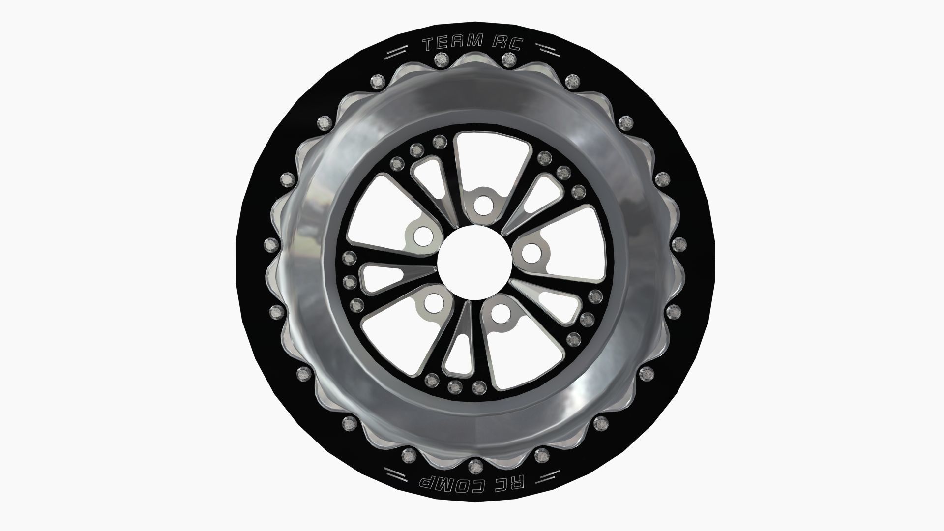 RC Components Torx Drag Rear Wheel Low-poly 3D model_4