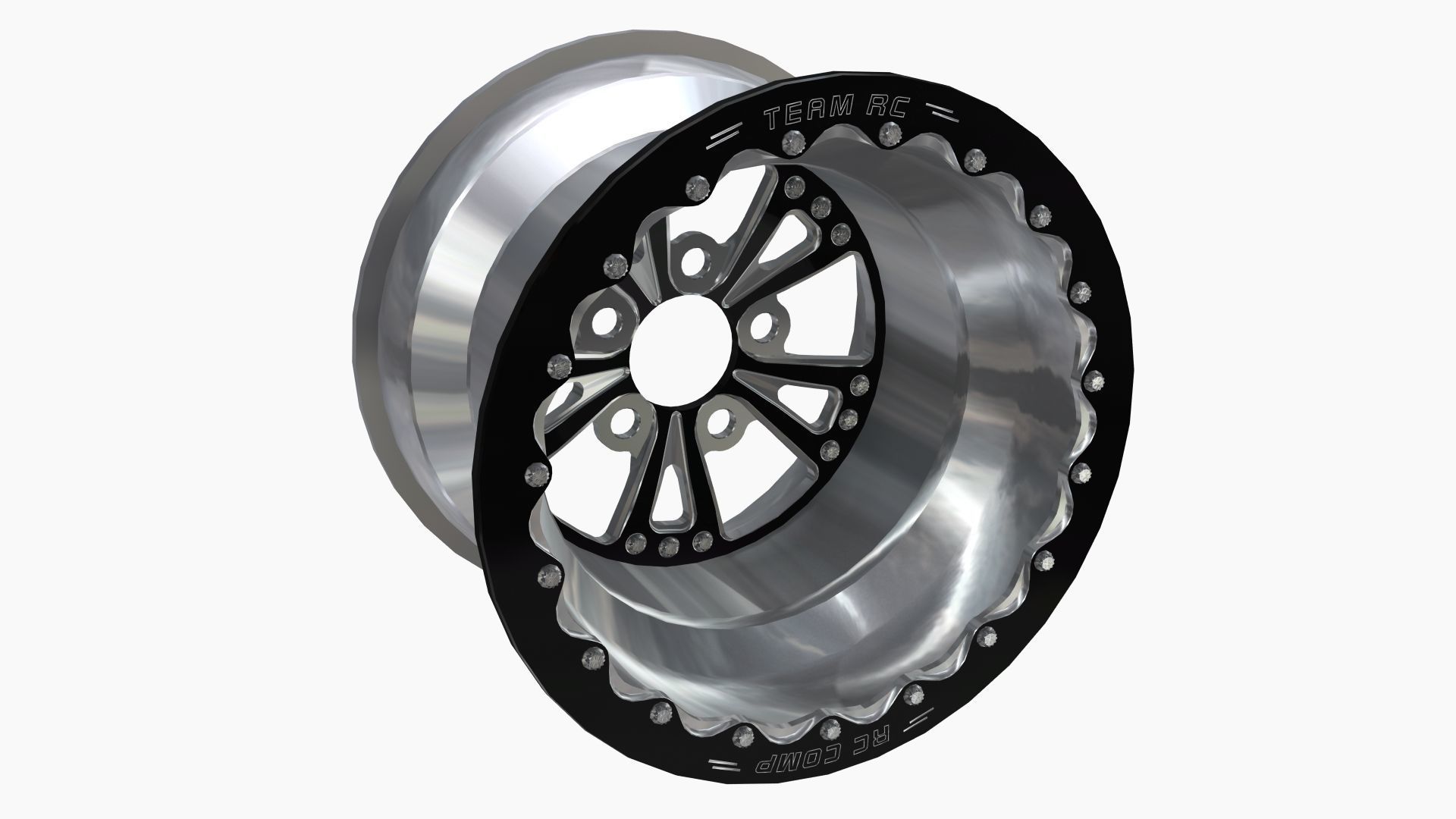 RC Components Torx Drag Rear Wheel Low-poly 3D model_1