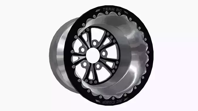 RC Components Torx Drag Rear Wheel Low-poly 3D model