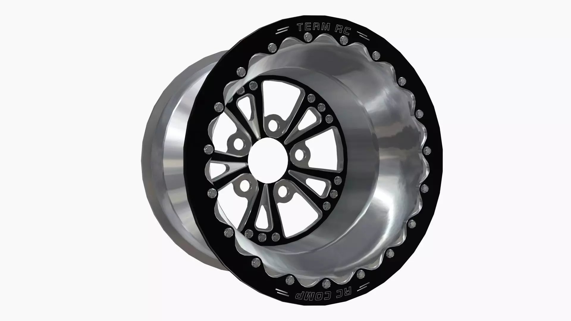 RC Components Torx Drag Rear Wheel Low-poly 3D model_0