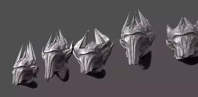 Sci Fi Fantasy Mandalorian style helmet 5 designs 