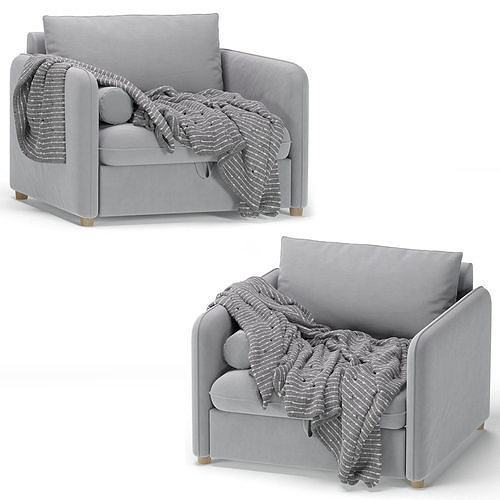 Mons Wagon Armchair By Skdesign 3D model 4