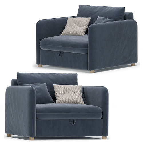 Mons Wagon Armchair By Skdesign 3D model 3