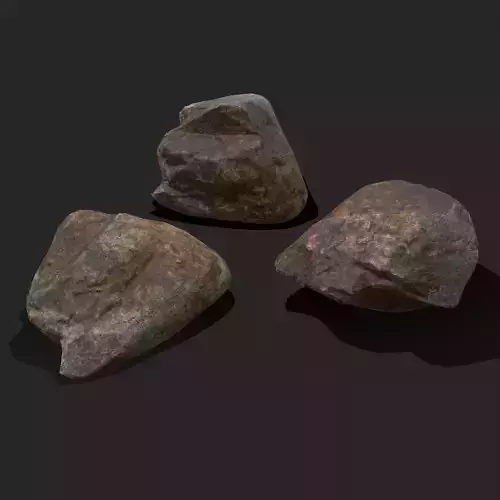 River Rock Free low-poly 3D model