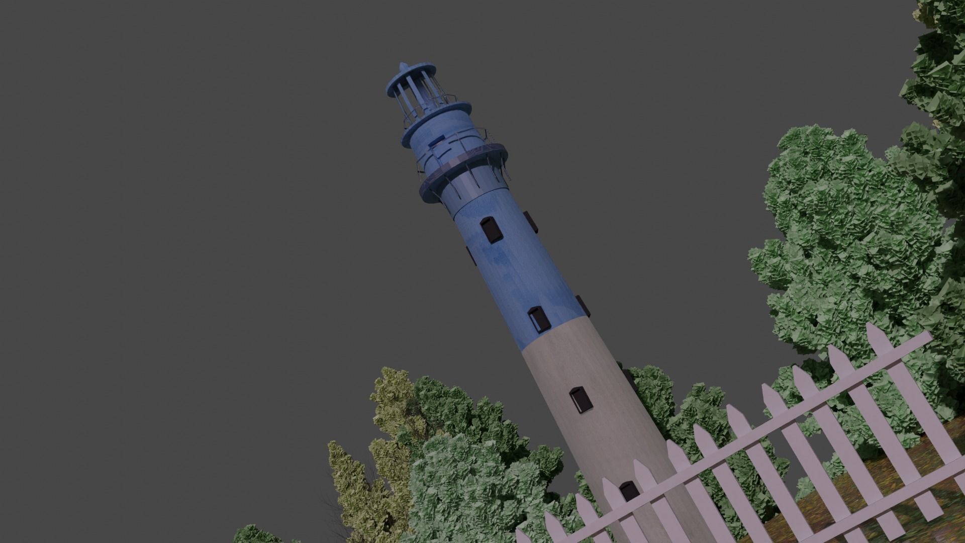 Tower in the forest 3D model_1