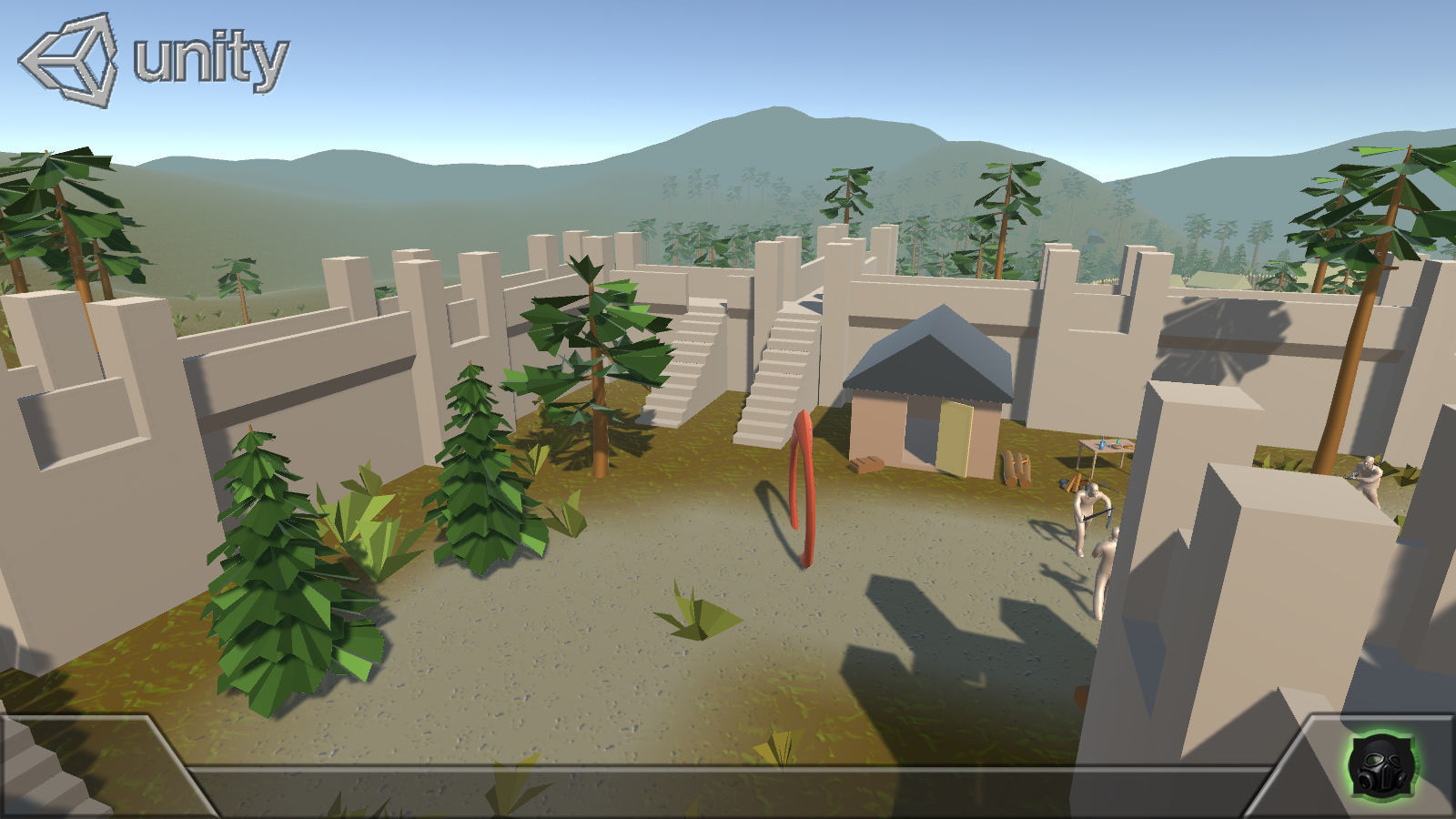 Game concept blockout Pack Free low-poly 3D model_2