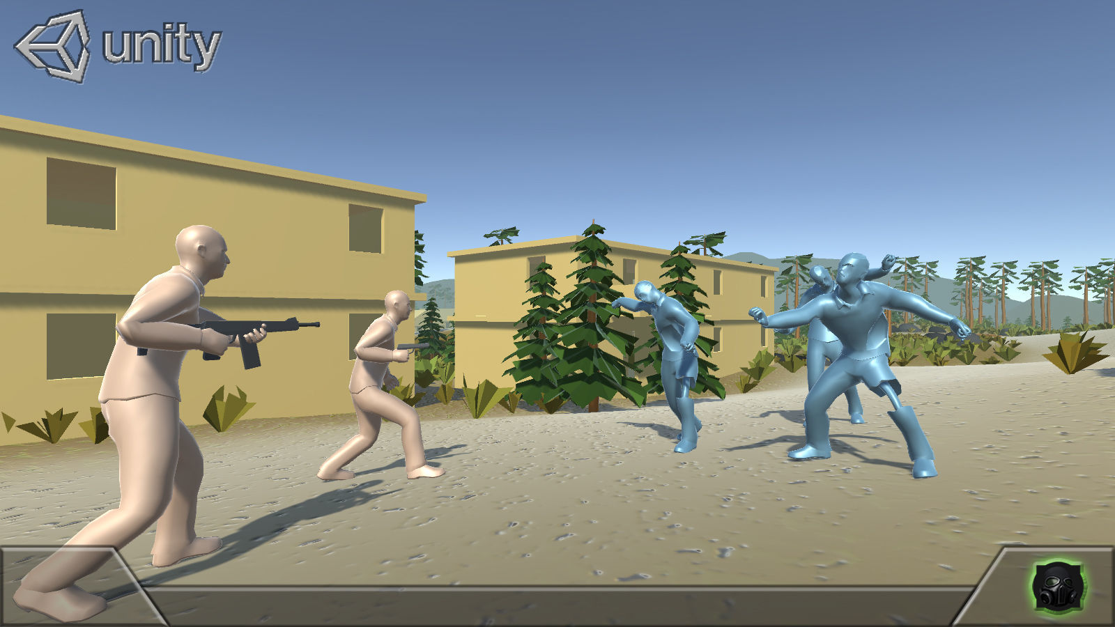 Game concept blockout Pack Free low-poly 3D model_10